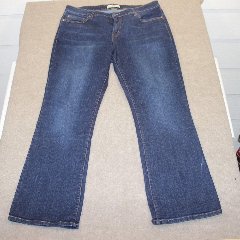 Levis 512 Perfectly Shaping Bootcut Jeans Womens 22 S Dark Wash Stretch Denim